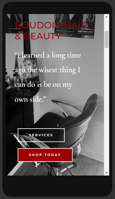 Online Store - Mobile View